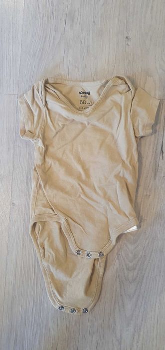 Zestaw ubranek niemowlęcych 68: body + pajac + spodnie