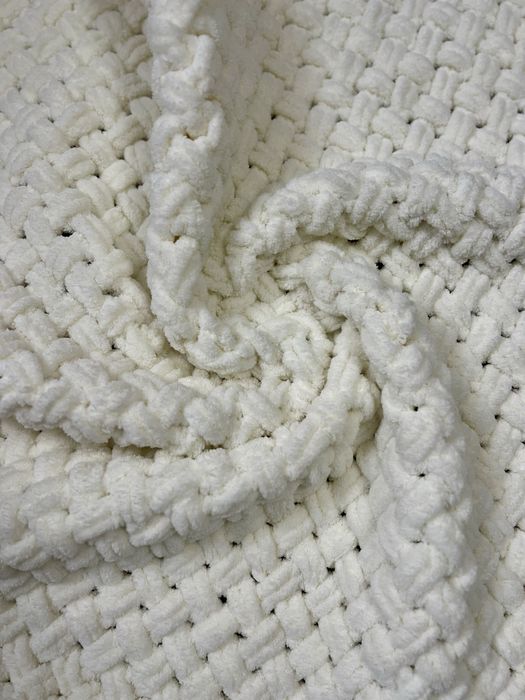 Плед дитячий плюшевий молочний