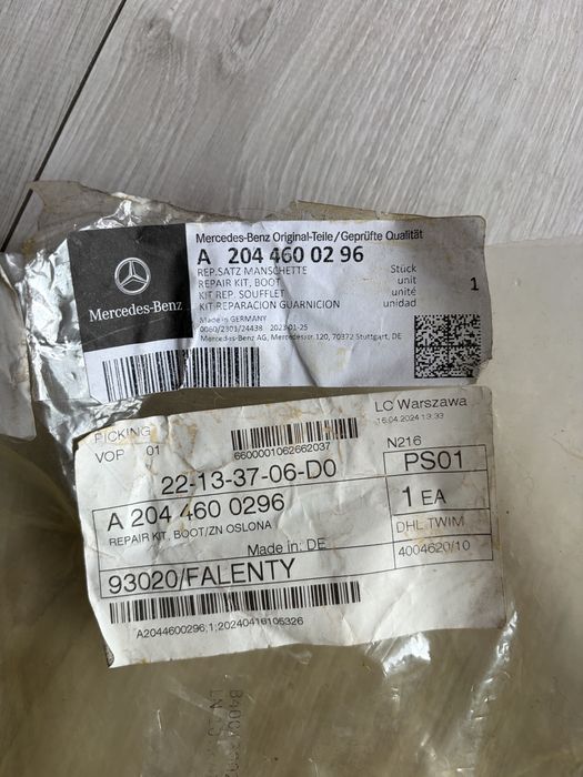 oryginalna gumowa osłona kolumny kierowniczej