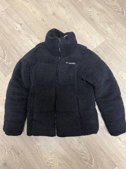 Флісова куртка Columbia Teddy / Sherpa чорна, тепла