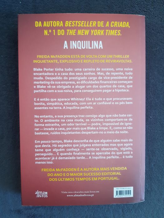 Livro A Inquilina de Freida