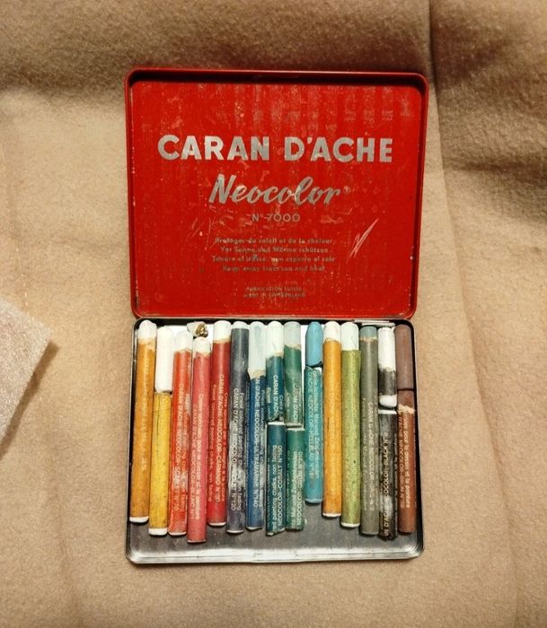 15 lápis de cera Caran d'Ache