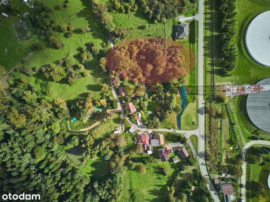 Działka inwestycyjna 3900 m² koncepcja 8 domó