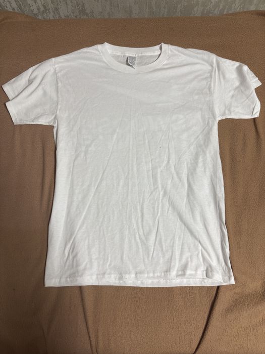 Nike футболка біла унісекс бавовняна Swoosh By Nike принт на спині Casual Streetwear чоловіча жіноча