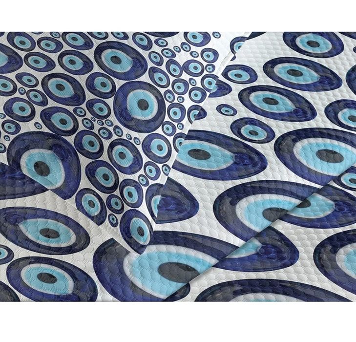 Zestaw narzut Evil Eye Blue  ABAKUHAUS