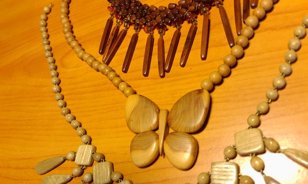 Деревянное ожерелье. Ожерелье из дерева