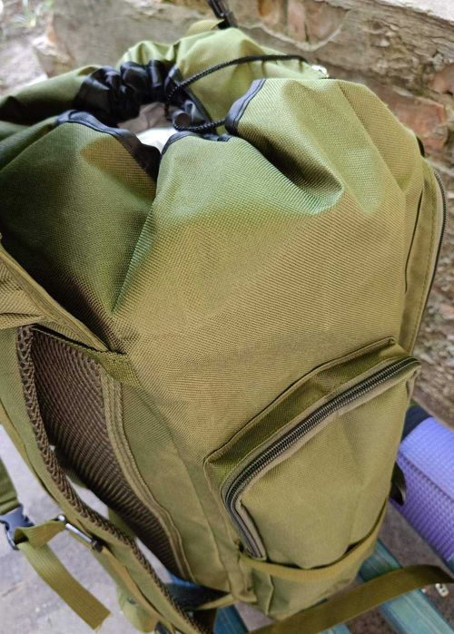 Зелений рюкзак хакі 60 л, вещмешок, баул армійський
