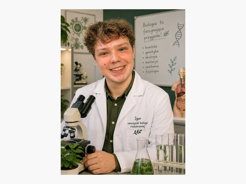 Korepetycje biologia rozszerzona – MATURA 2027 | student kierunku lekarskiego