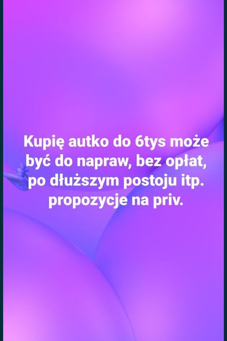 Skupujemy Auta Całe uszkodzone do naprawy bez opłat