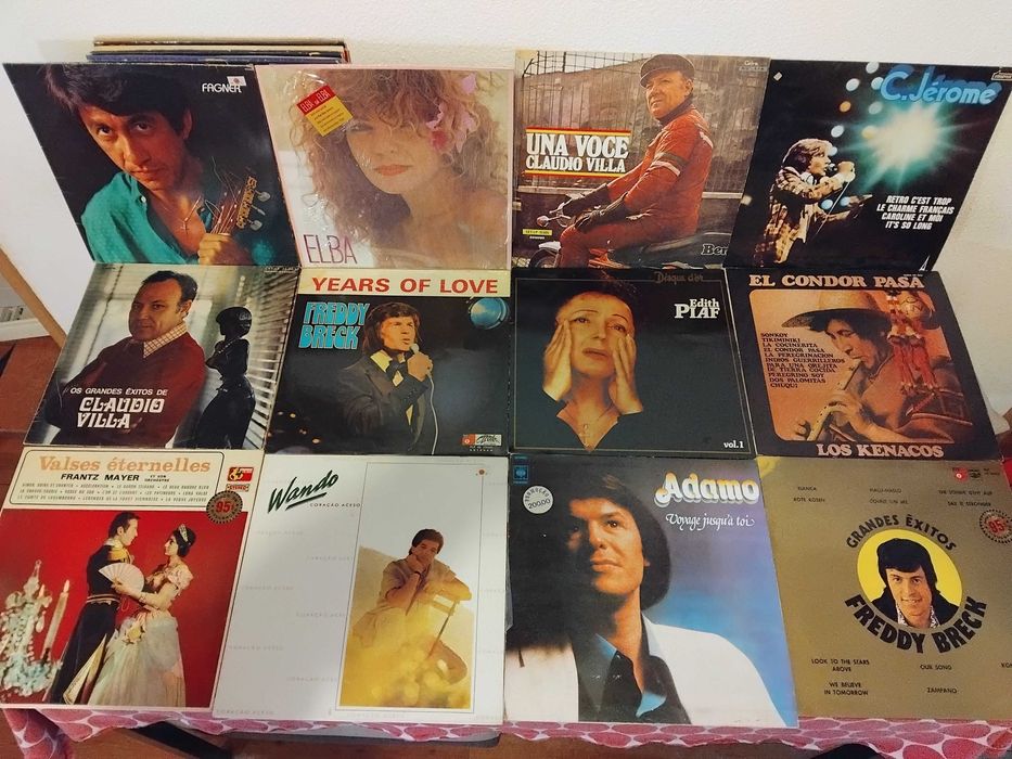Lotes de discos vinil, singles e cd