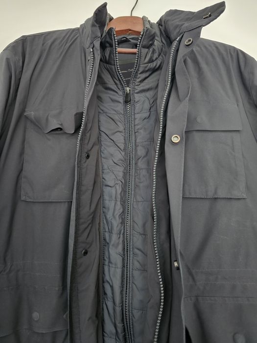 Casaco Massimo Dutti Homem — Impermeável e Forrado, Azul Escuro, M/L