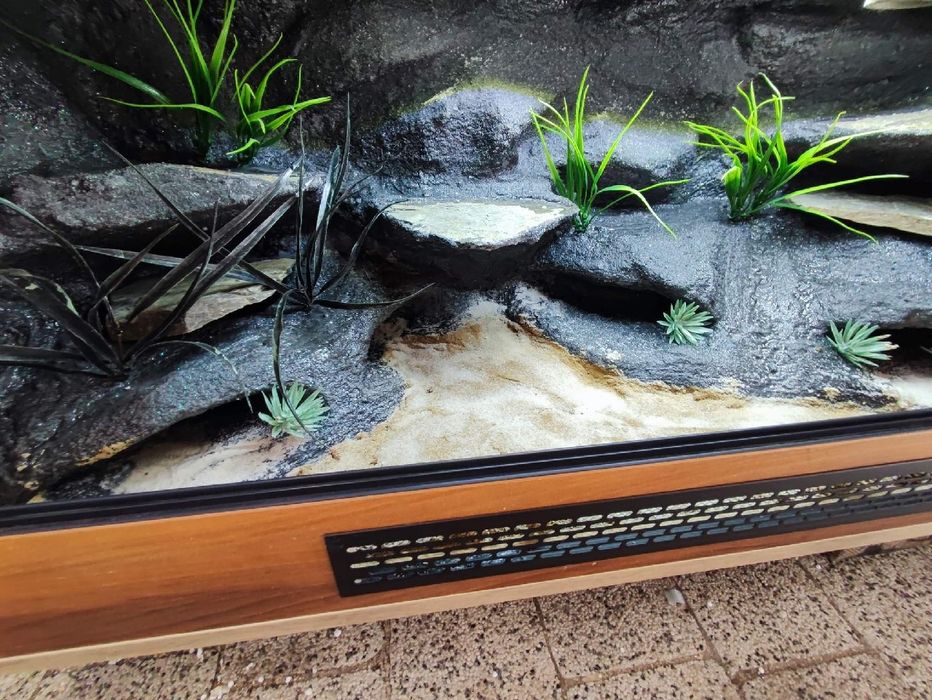 Terrarium 100x40x40 z płyty meblowej wąż boa pyton KOŚCIAN
