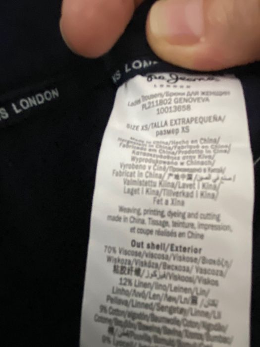 Spodnie z lnem Pepe Jeans