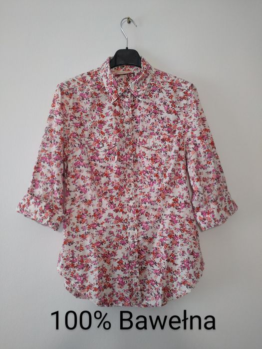 Koszula w kwiaty 100% bawełna