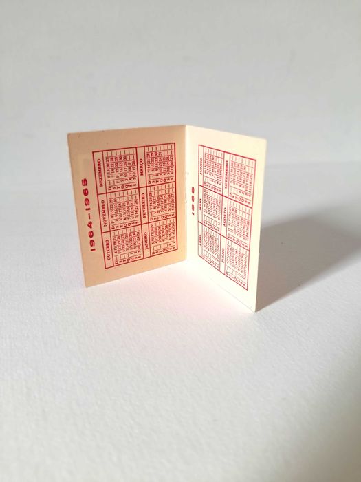 Calendário de Bolso Vintage da Marca Portuguesa Soto Rio Anos 60