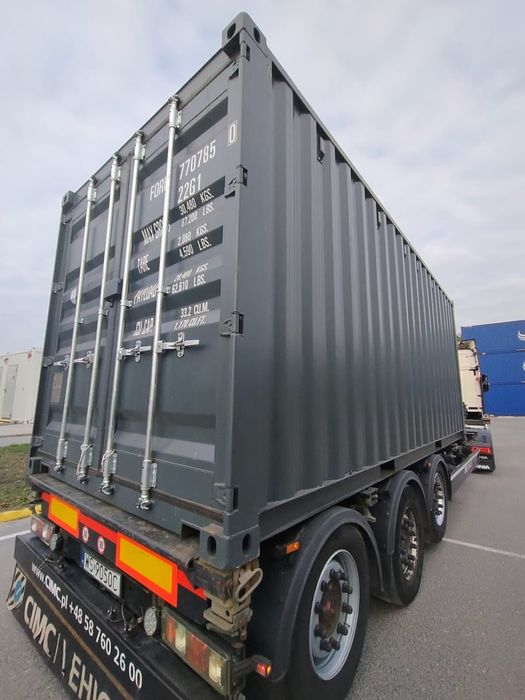 Kontener morski 20 6m Antarcyt RAL 7016 szary Easy open