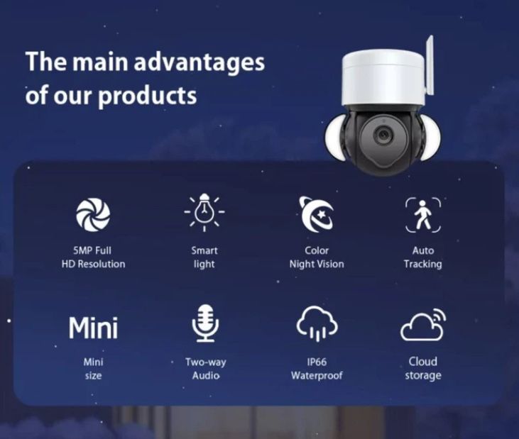 Камера wifi ST-426-5M-TY-POE (5МП) Tuya