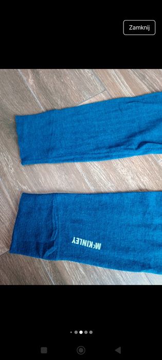 Leginsy kalesony McKinley rozmiar XXL granatowe wełna