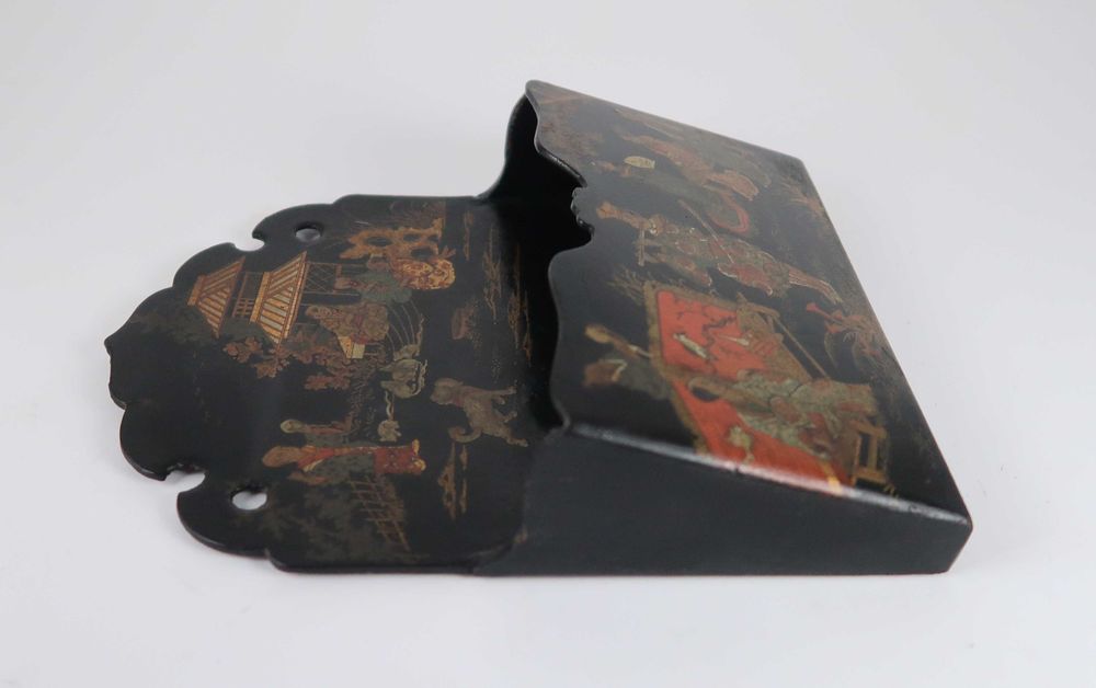 Porta Cartas Antigo Lacado China - Grande Porte 11 cm