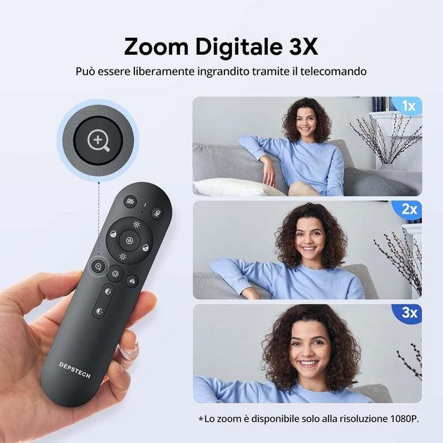 ТОП Вебкамера  DEPSTECH DW50 Pro 4K Ultra HD 3 мікрофоном та автофокус