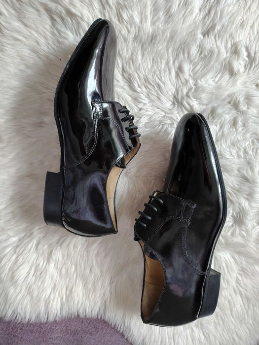 Туфлі танцювальні чоловічі 43,туфлі латина,туфлі танго,туфлі лак танці