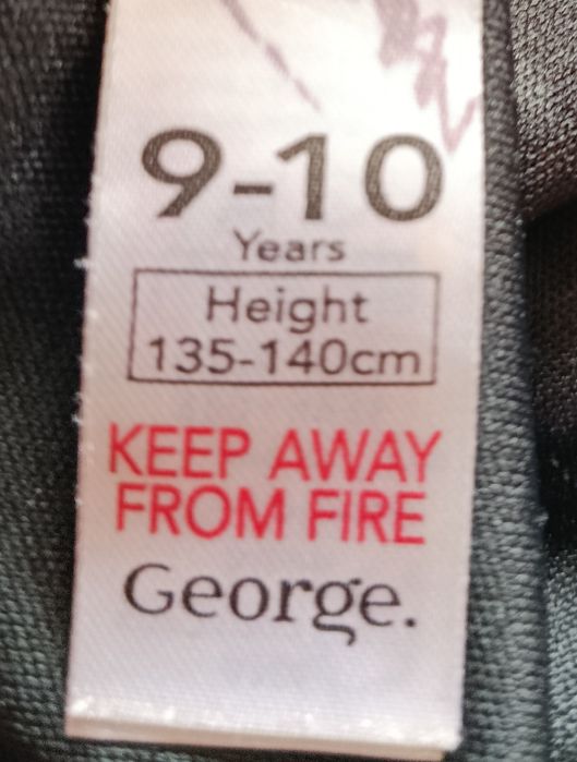 Strój karnawałowy, kościotrup rozmiar 135-140