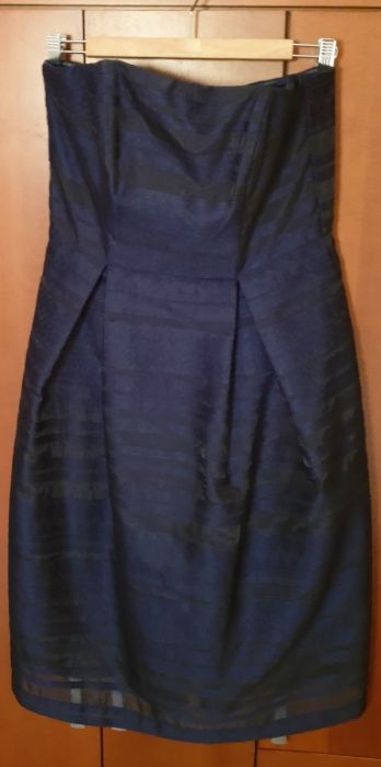 Sukienka H&M r. 40 granatowa, elegancka