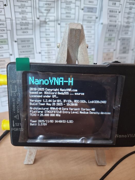 Векторний аналізатор NanoVNA-H V3.7_ZK 2025 актуальна остання версія