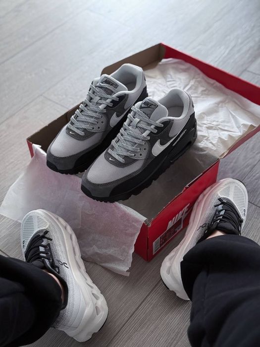 Топ Якість! Nike Air Max 90 Anthracite Light Smoke Grey Кросівки Аір Макс 90