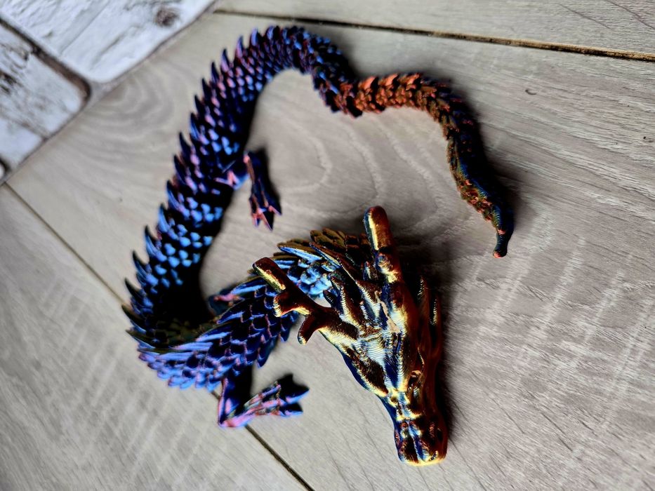 Wyprzedaż!! Duża ruchoma figurka 3D Smok nowy