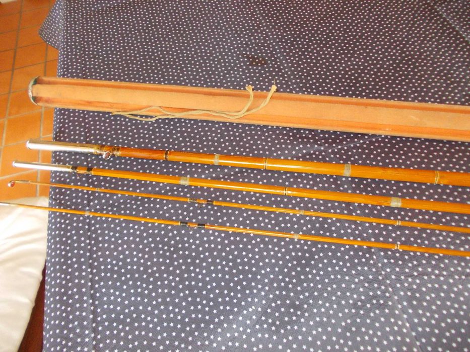 Rara Cana de Pesca Bamboo Sextavado com Caixa de Proteção