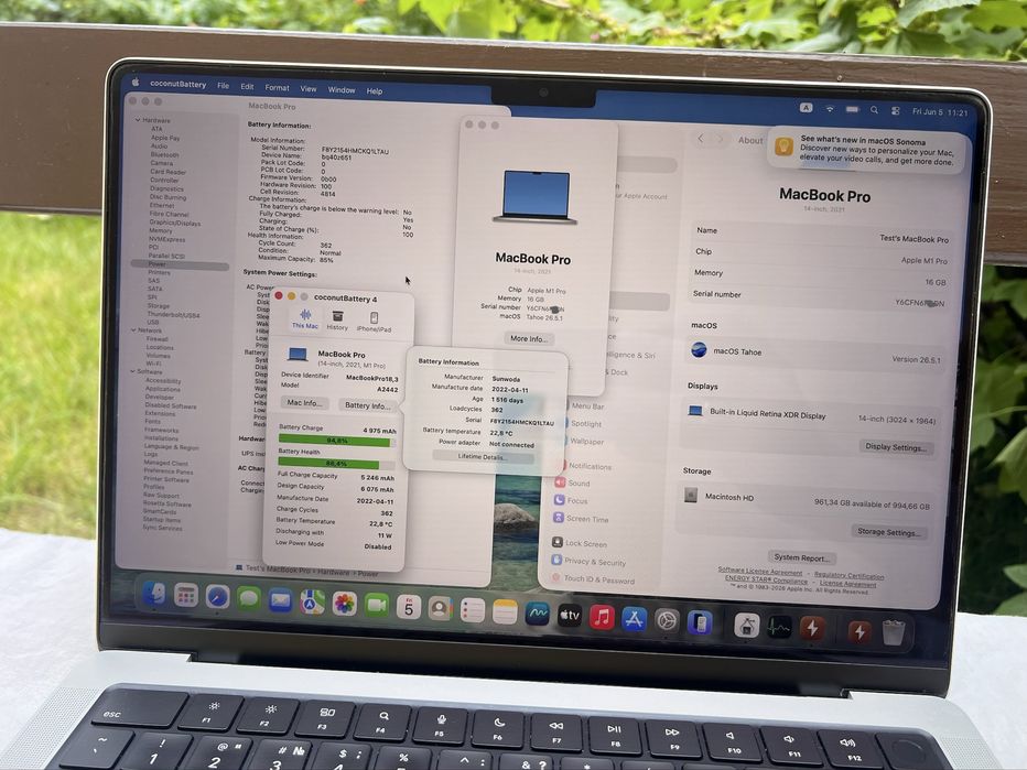 MacBook Pro M1 Pro 14 2021 дюймів 16RAM/1Tb SSD А2442