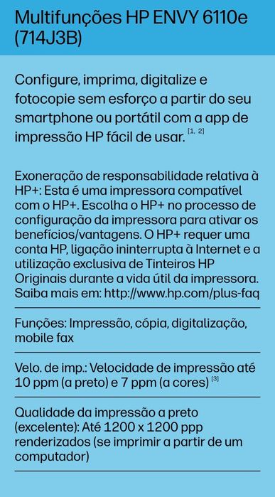 Impressora HP Envy 6110e