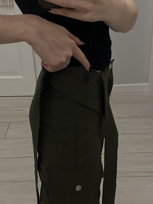 Штаны клеш cargo pants боюки карго широкие