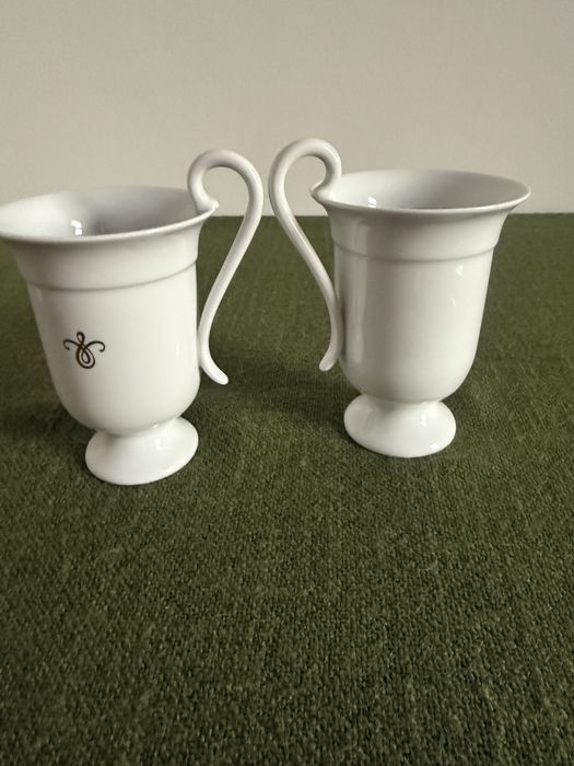 Porcelanowe kubki na kakao czekoladę