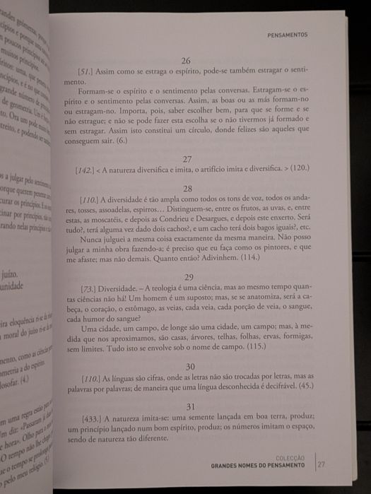 L " Pensamentos " Pascal  ( Opt. Estado)