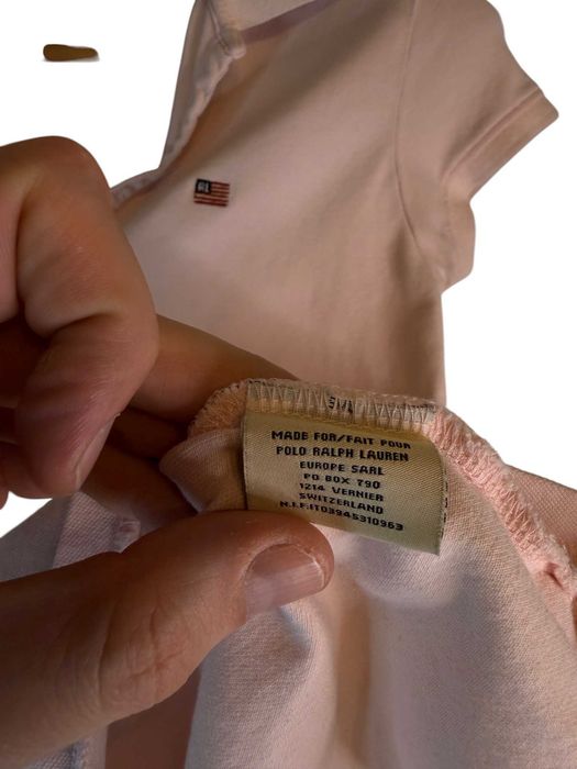 Koszulka polo damska Ralph Lauren różowa z logiem m