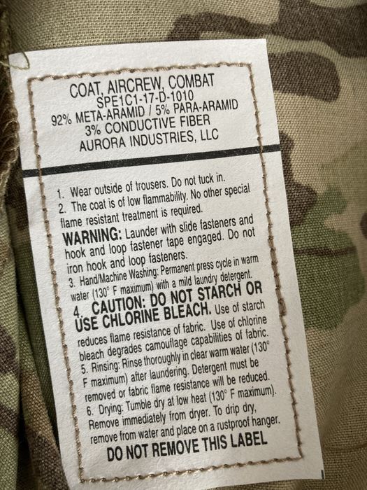 Негорюча уніформа Army Aircrew Combat Uniform Multicam Small-Short