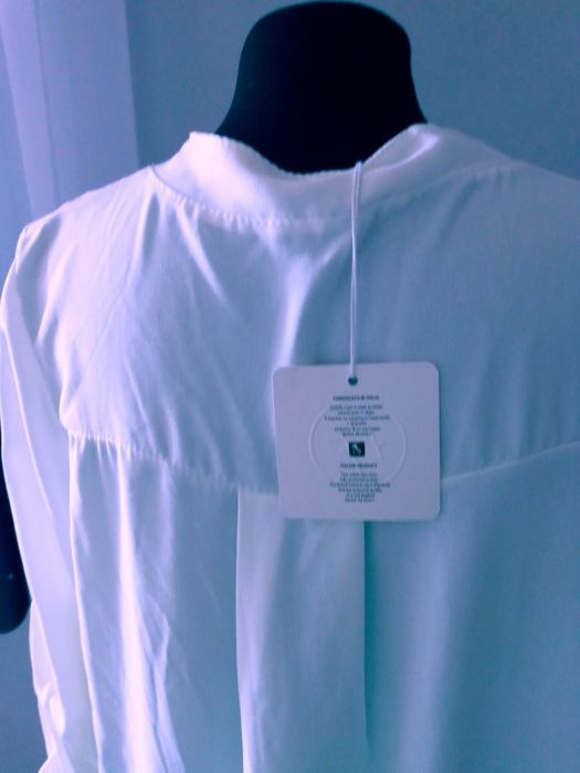 Sukienka biala z metka luzna L new colection