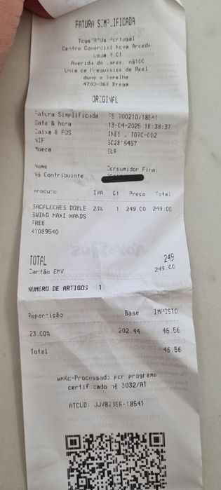 Bomba Extratora Swing Maxi Hands-Free