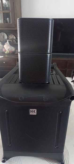 Colunas subwoofer marca HK lucas nano 300