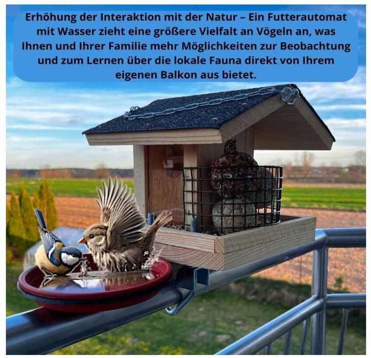 Karmnik dla ptaków na balkon STAFECO