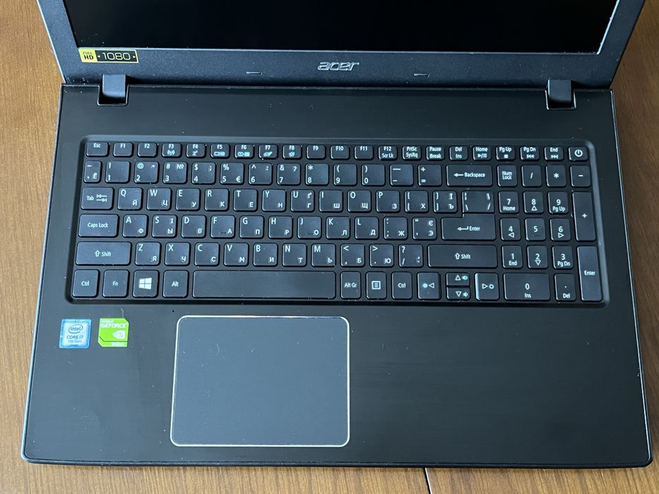 Игровой ноутбук 15.6" Acer Aspire E15 на Intel i7-7500U с Nvidia 940MX / 8ОЗУ / 256SSD / FullHD