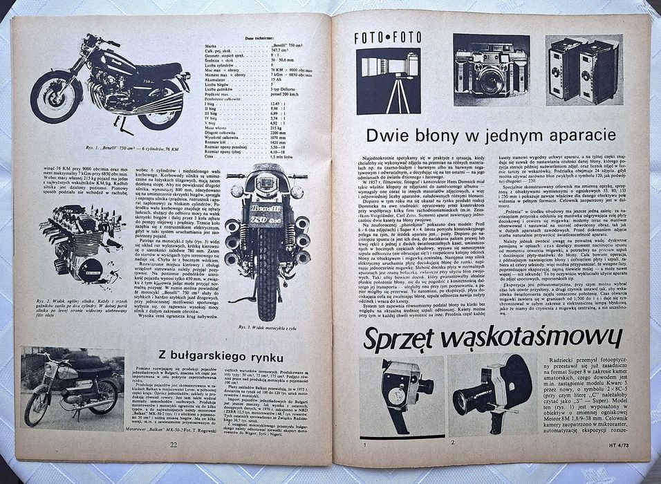 Horyzonty Techniki Nr.4 , 1973r,  miesięcznik naukowo-techniczny, PRL
