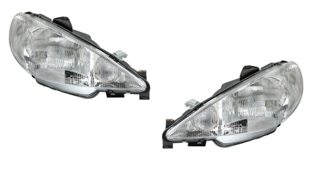 PEUGEOT 206 98 - lampa reflektor przednia prawa + lewa DEPO H4