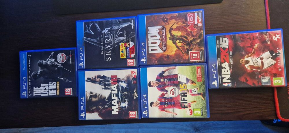 Gry ps4 Mafia 3 doom fifa 15 nba2k16 SKYRIM the last of us