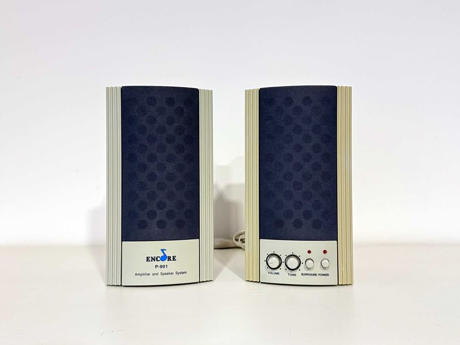Encore P-901 stare głośniki komputerowe aktywne stereo 3D retro