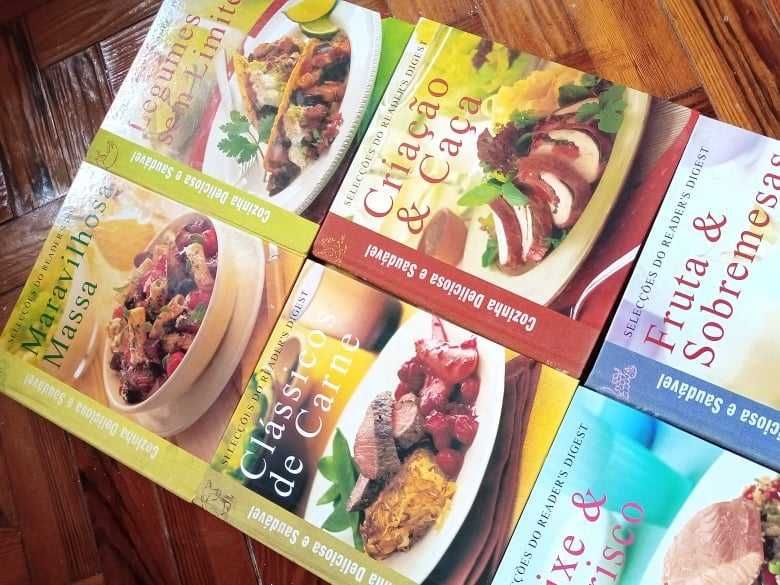 Cozinha deliciosa e saudável, livros capa dura, preço por livro.