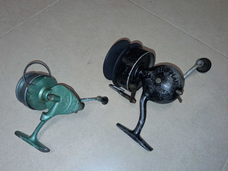 Carretos de pesca antogos