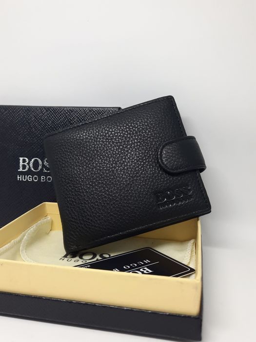 Чоловічий гаманець хьюго босс портмоне | Мужской кошелек бумажник кожа